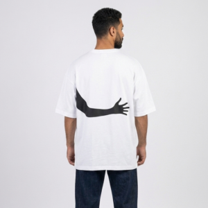 Hug White Oversized Tshirt