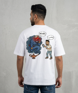 Genie White Oversized Tshirt