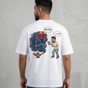 Genie White Oversized Tshirt