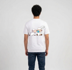 Sheep White Oversized Tshirt