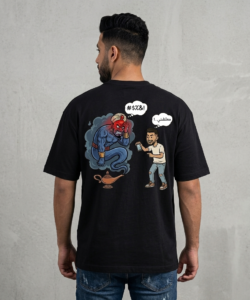 Genie Black Oversized Tshirt