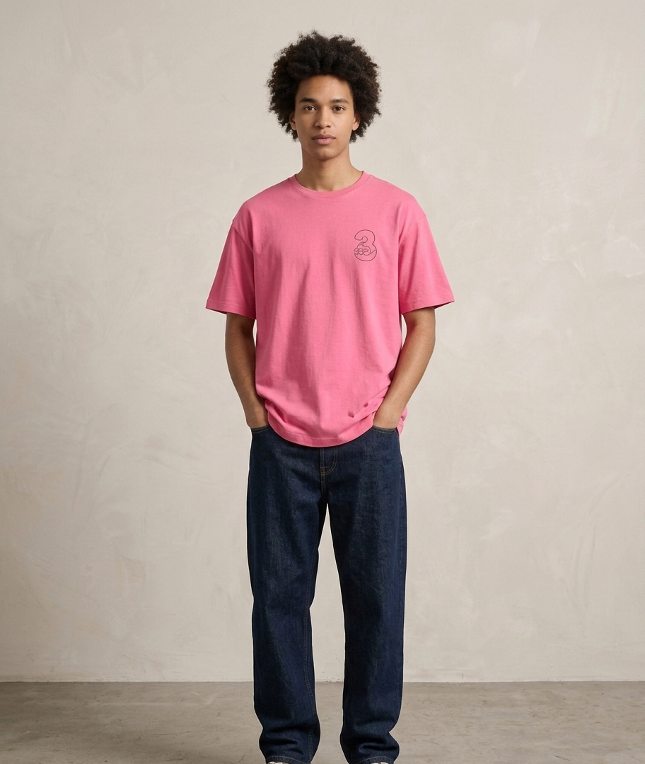 Shh.. Pink Oversized Tshirt - Image 2