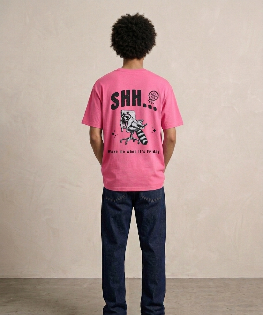 Shh.. Pink Oversized Tshirt