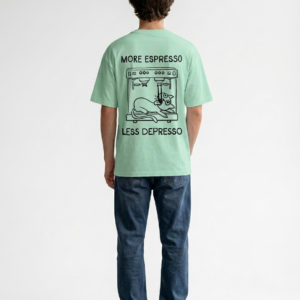 Espresso Mint green Oversized Tshirt